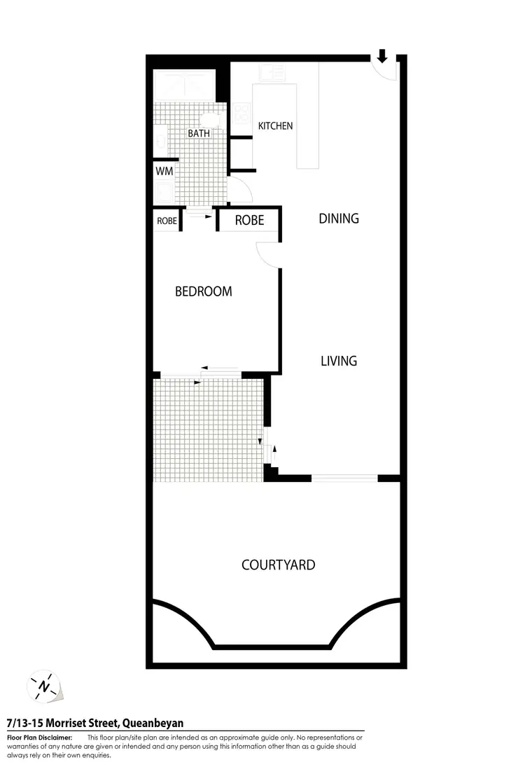 Floorplan of Homely unit listing, 7/15 Morisset Street, Queanbeyan NSW 2620