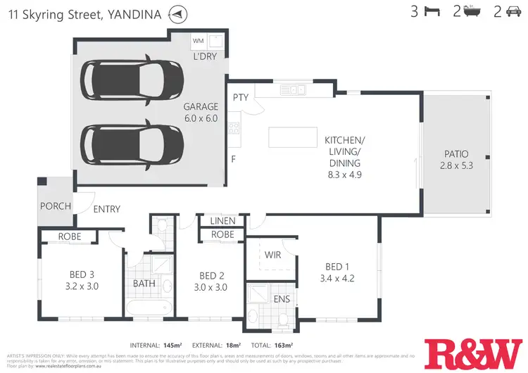 Floorplan of Homely house listing, 11 Skyring Street, Yandina QLD 4561