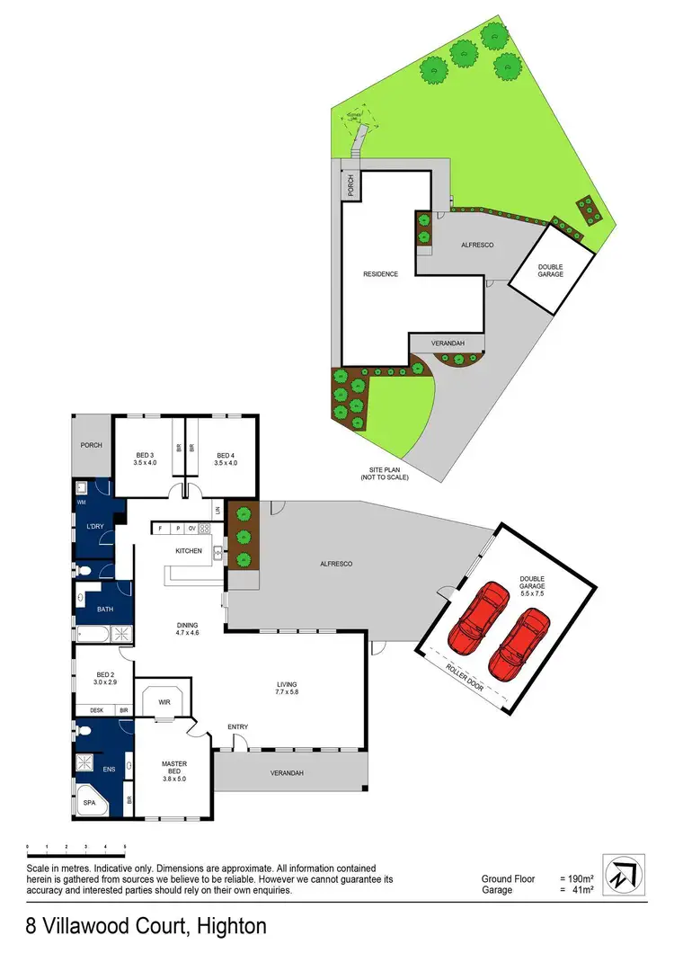 Floorplan of Homely house listing, 8 Villawood Court, Highton VIC 3216