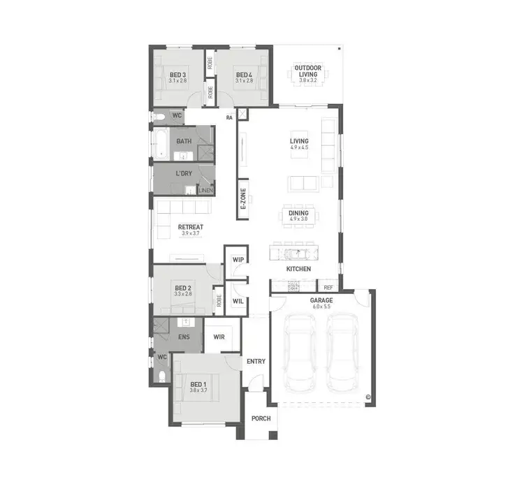 Floorplan of Homely house listing, 12 Duchess Drive, St Leonards VIC 3223