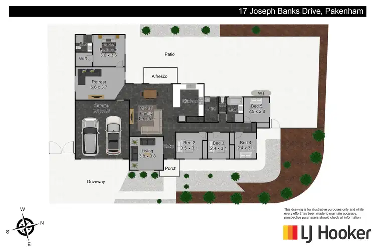 Floorplan of Homely house listing, 17 Joseph Banks Drive, Pakenham VIC 3810
