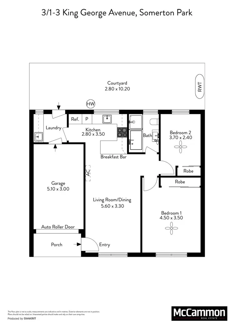 Floorplan of Homely unit listing, 3/1-3 King George Avenue, Somerton Park SA 5044