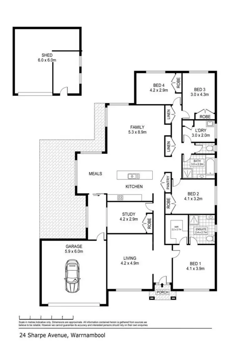Floorplan of Homely house listing, 24 Sharpe Avenue, Warrnambool VIC 3280