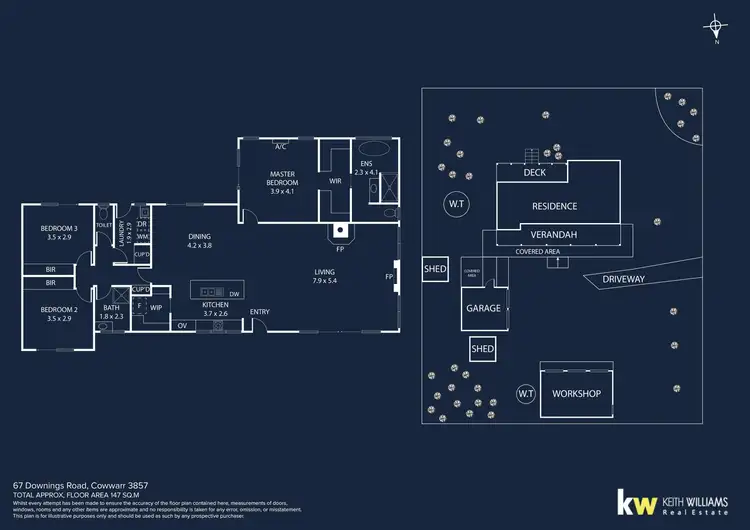 Floorplan of Homely rural property listing, 67 Downings Road, Cowwarr VIC 3857