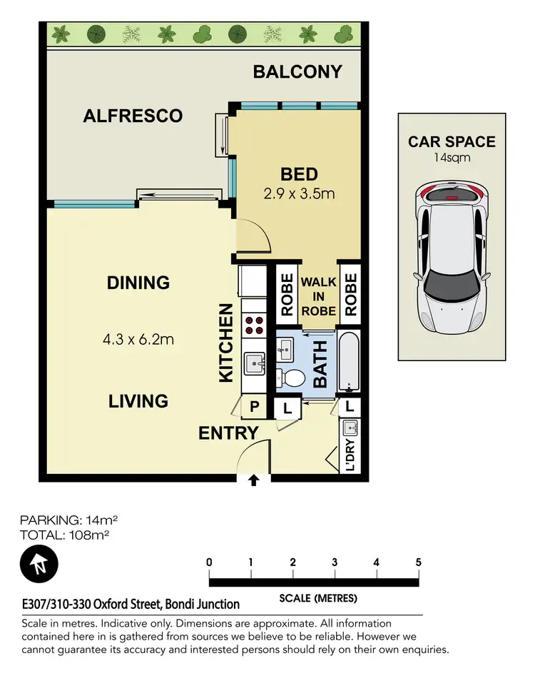 Floorplan of Homely apartment listing, E307/310-330 Oxford Street, Bondi Junction NSW 2022