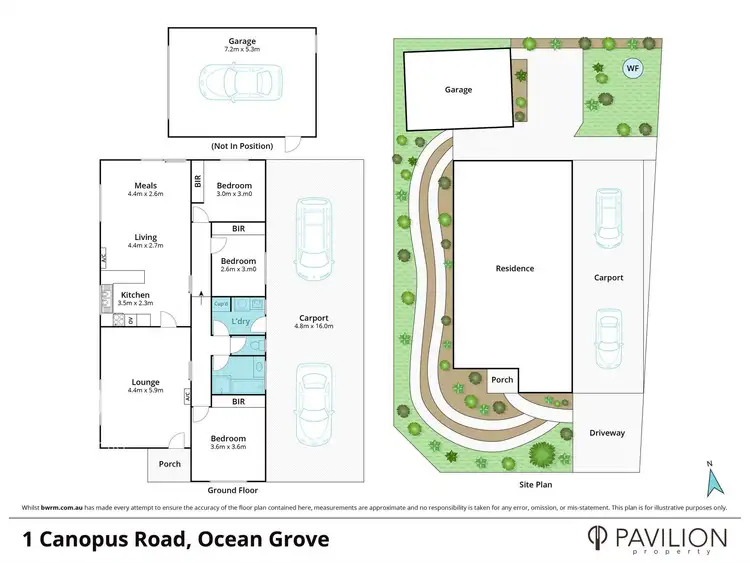 Floorplan of Homely house listing, 1 Canopus Road, Ocean Grove VIC 3226