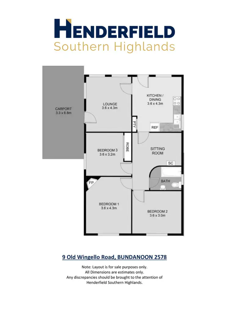 Floorplan of Homely house listing, 9 Old Wingello Road, Bundanoon NSW 2578