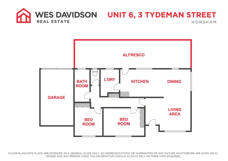 Floorplan of Homely unit listing, 6/3 Tydeman Street, Horsham VIC 3400
