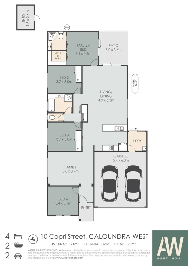 Floorplan of Homely house listing, 10 Capri Street, Caloundra West QLD 4551