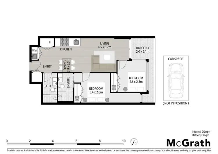 Floorplan of Homely apartment listing, 2605/65 Dudley Street, West Melbourne VIC 3003