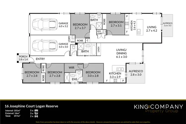 Floorplan of Homely house listing, 16 Josephine Court, Logan Reserve QLD 4133