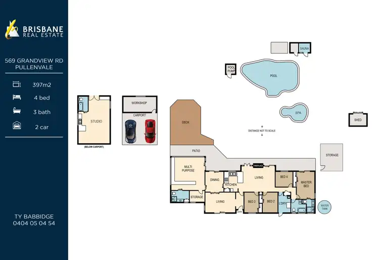 Floorplan of Homely rural property listing, 569 Grandview Road, Pullenvale QLD 4069