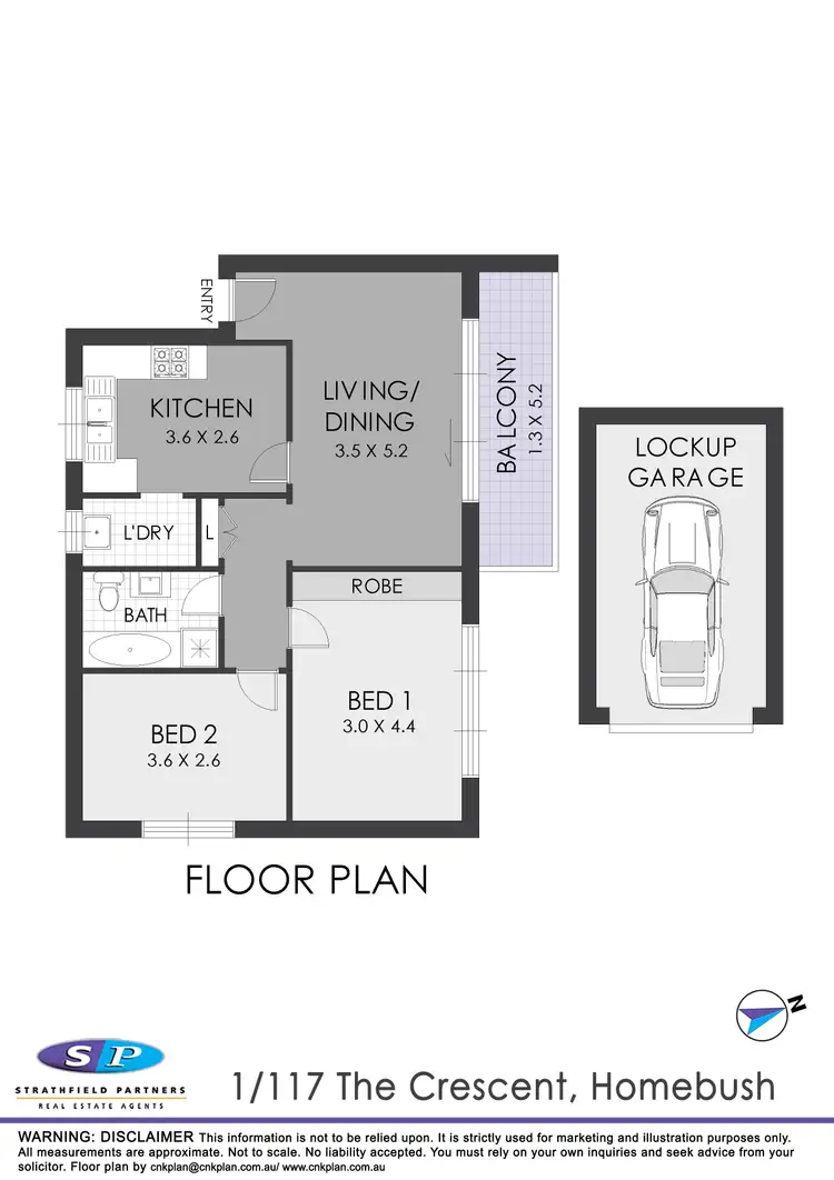 Floorplan of Homely apartment listing, 1/117 The Crescent Crescent, Homebush West NSW 2140