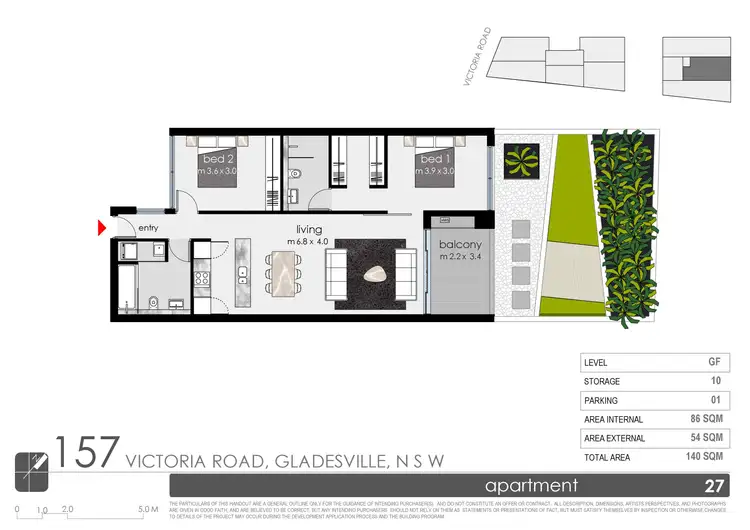 Floorplan of Homely apartment listing, 27/157 Victoria Road, Gladesville NSW 2111