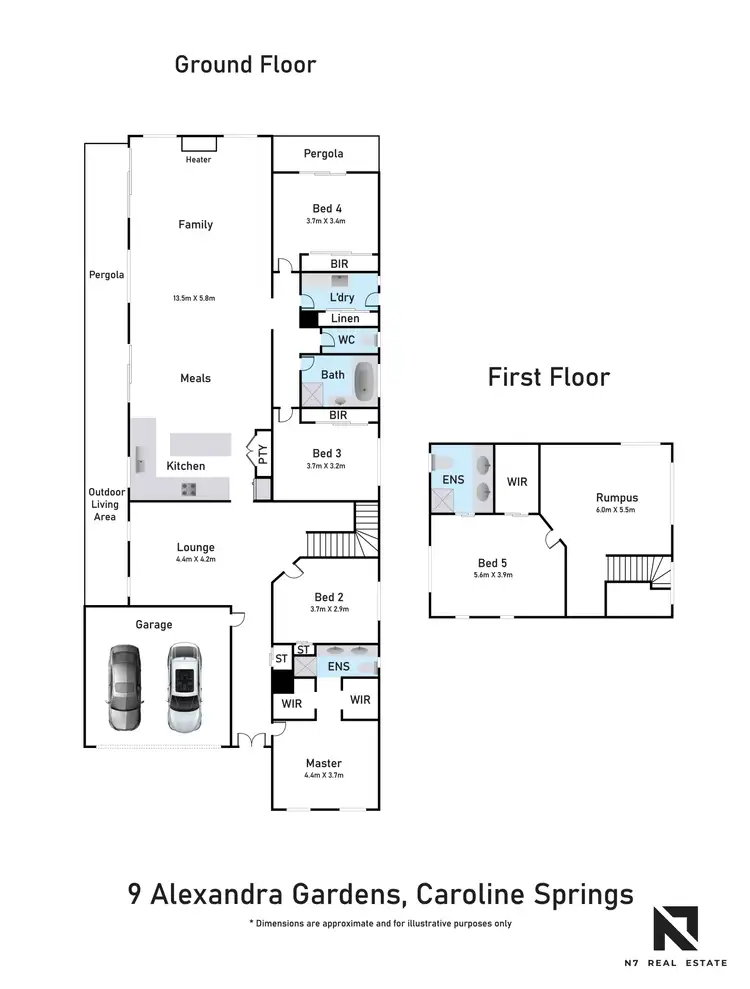 Floorplan of Homely house listing, 9 Alexandra Gardens, Caroline Springs VIC 3023