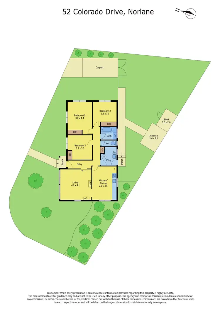 Floorplan of Homely house listing, 52 Colorado Drive, Corio VIC 3214