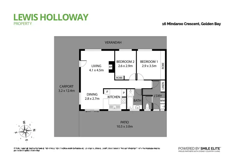 Floorplan of Homely house listing, 16 Minderoo Crescent, Golden Bay WA 6174