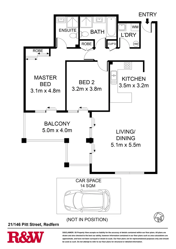 Floorplan of Homely apartment listing, 21/146 Pitt Street, Redfern NSW 2016