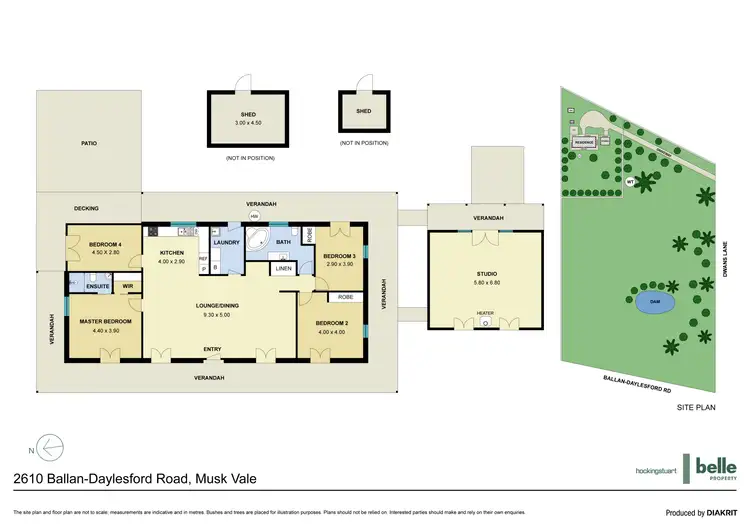 Floorplan of Homely house listing, 2610 Ballan-Daylesford Road, Musk Vale VIC 3461