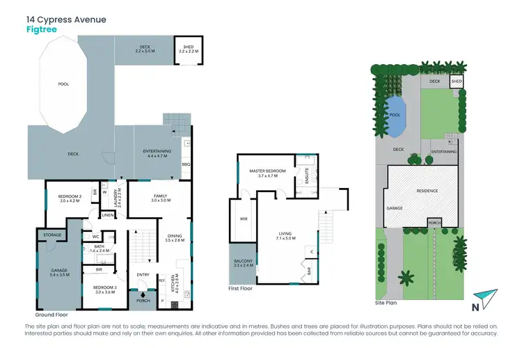 Floorplan of Homely house listing, 14 Cypress Avenue, Figtree NSW 2525