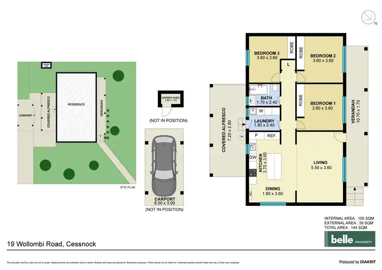 Floorplan of Homely house listing, 19 Wollombi Road, Cessnock NSW 2325
