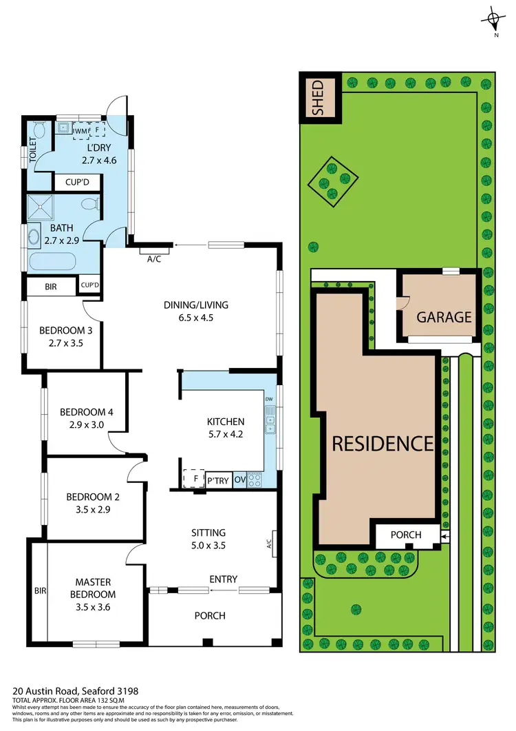 Floorplan of Homely house listing, 20 Austin Road, Seaford VIC 3198