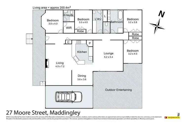 Floorplan of Homely house listing, 27 Moore Street, Maddingley VIC 3340