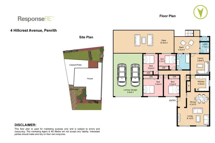 Floorplan of Homely house listing, 4 Hillcrest Avenue, Penrith NSW 2750