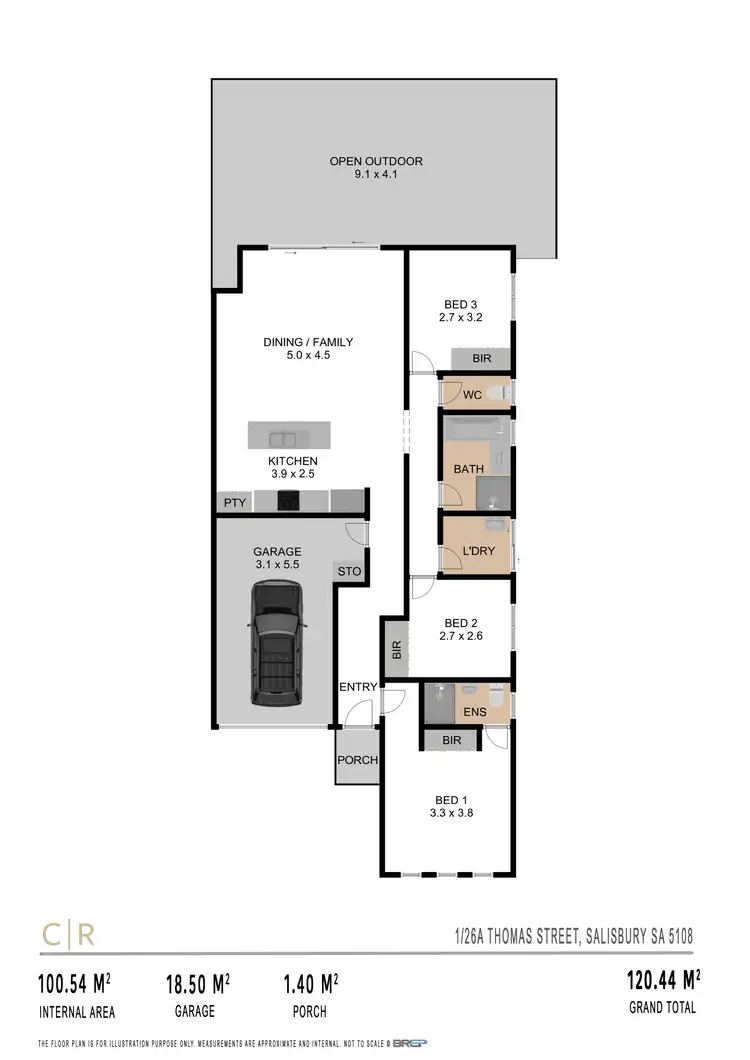 Floorplan of Homely house listing, 1/26A Thomas Street, Salisbury SA 5108