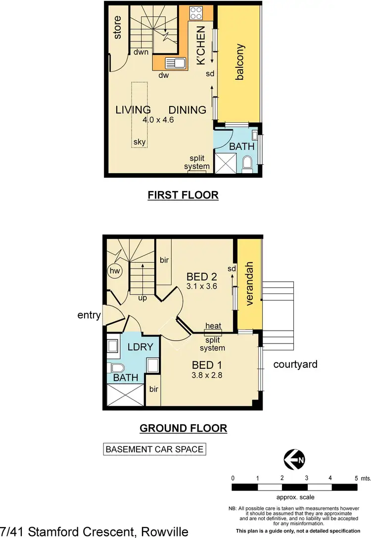 Floorplan of Homely unit listing, 7/41 Stamford Crescent, Rowville VIC 3178