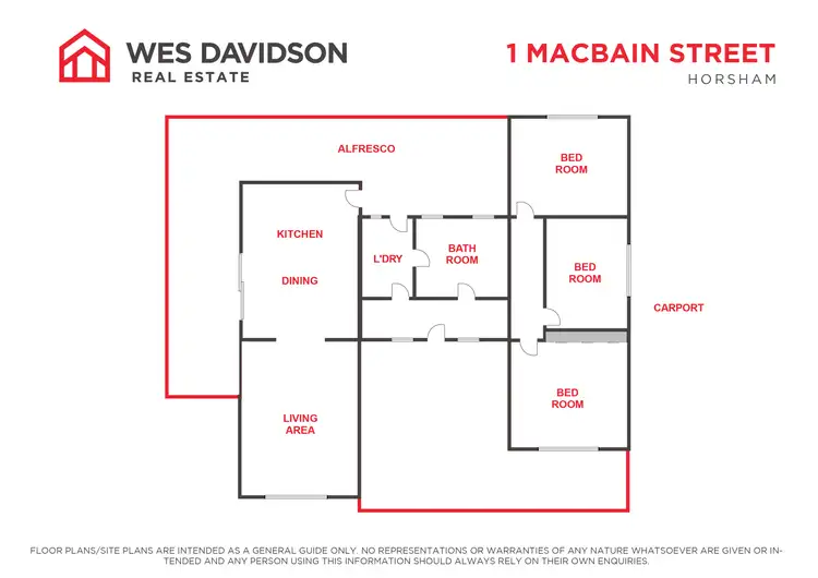 Floorplan of Homely house listing, 1 MacBain Street, Horsham VIC 3400