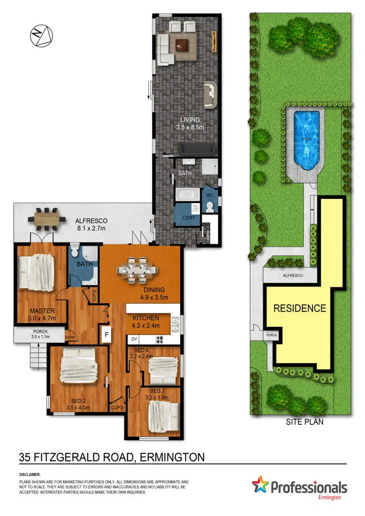 Floorplan of Homely house listing, 35 Fitzgerald Road, Ermington NSW 2115