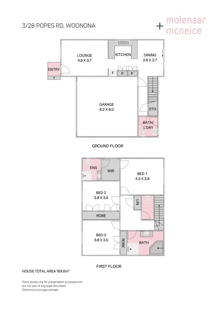Floorplan of Homely townhouse listing, 3/28 Popes Road, Woonona NSW 2517
