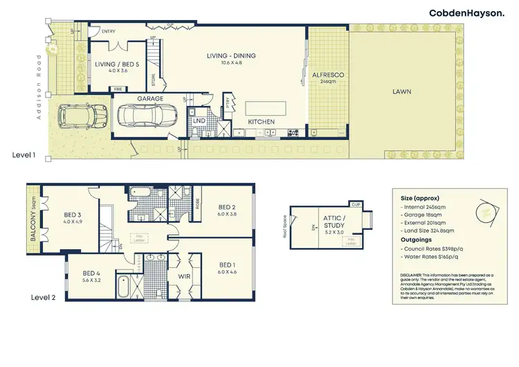 Floorplan of Homely house listing, 177 Addison Road, Marrickville NSW 2204