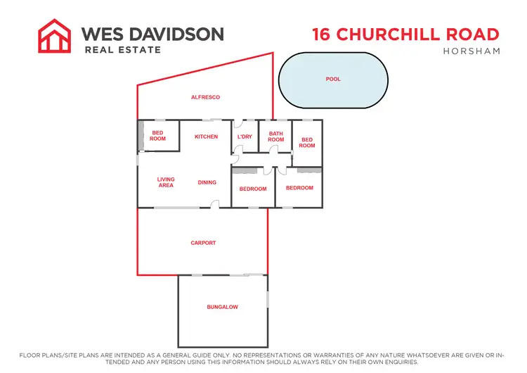 Floorplan of Homely house listing, 16 Churchill Road, Horsham VIC 3400