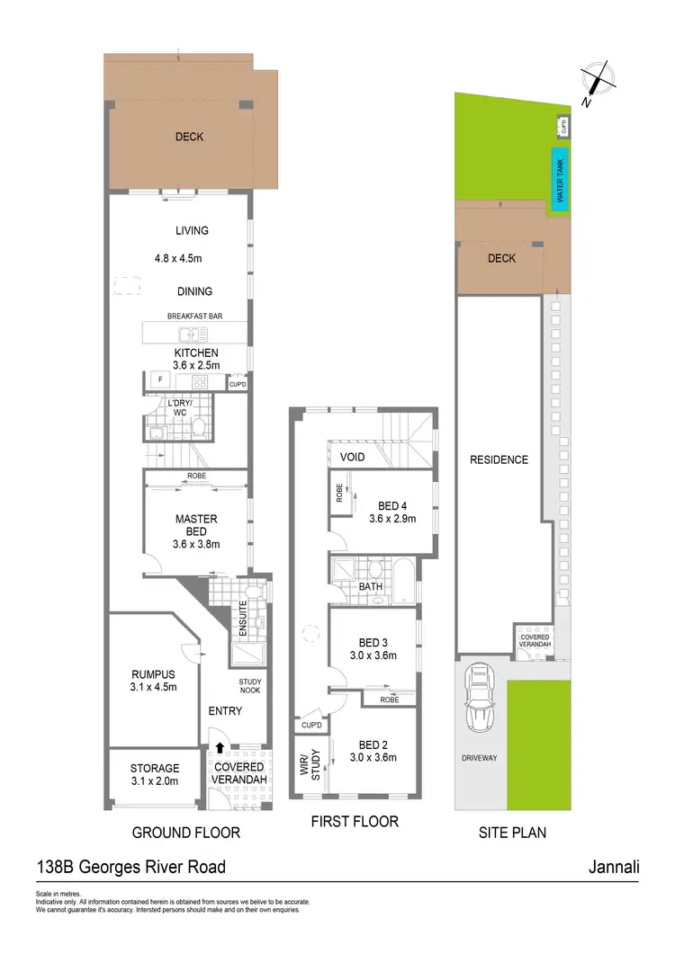 Floorplan of Homely semi-detached listing, 138b Georges River Road, Jannali NSW 2226