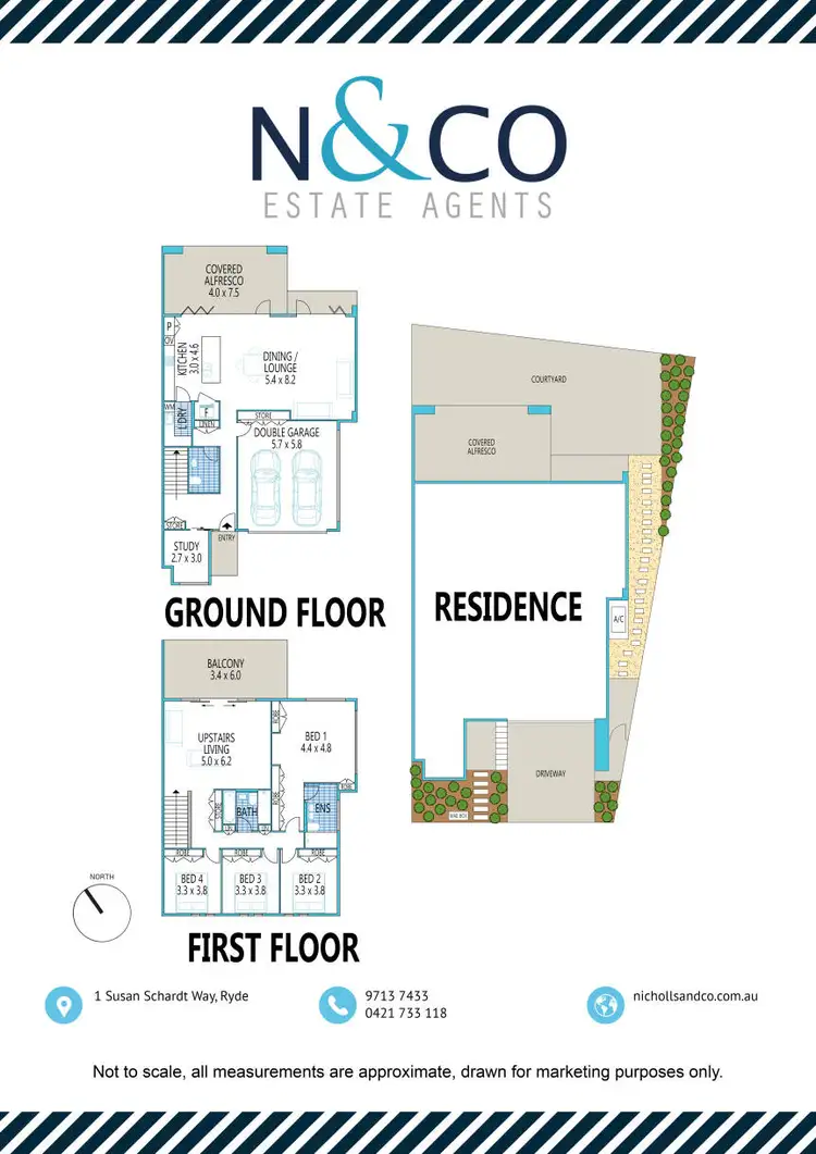 Floorplan of Homely semi-detached listing, 1 Susan Schardt Way, Ryde NSW 2112