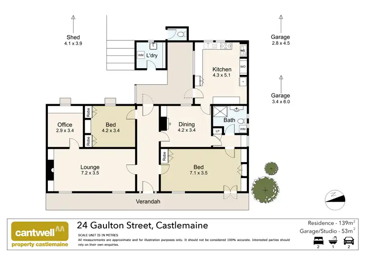 Floorplan of Homely house listing, 24 Gaulton Street, Castlemaine VIC 3450