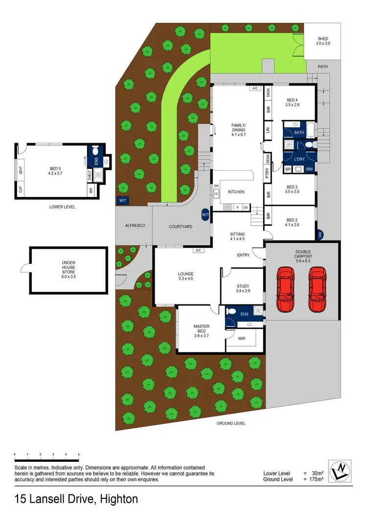 Floorplan of Homely house listing, 15 Lansell Drive, Highton VIC 3216