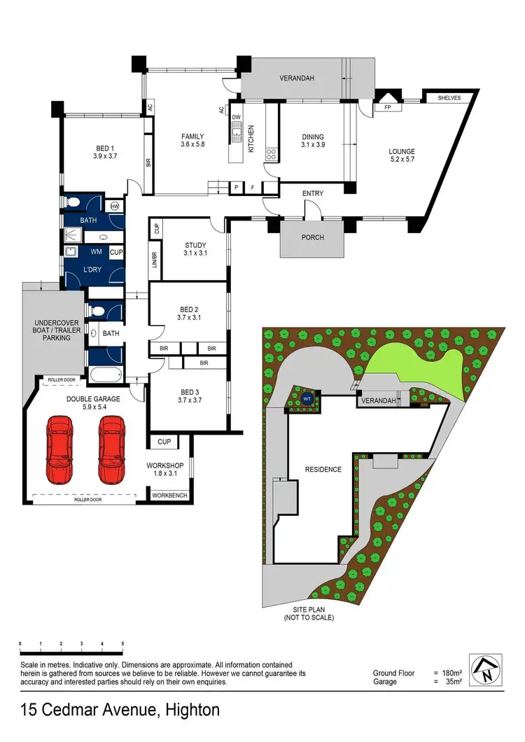 Floorplan of Homely house listing, 15 Cedmar Avenue, Highton VIC 3216