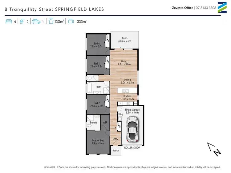 Floorplan of Homely house listing, 8 Tranquillity Street, Springfield Lakes QLD 4300