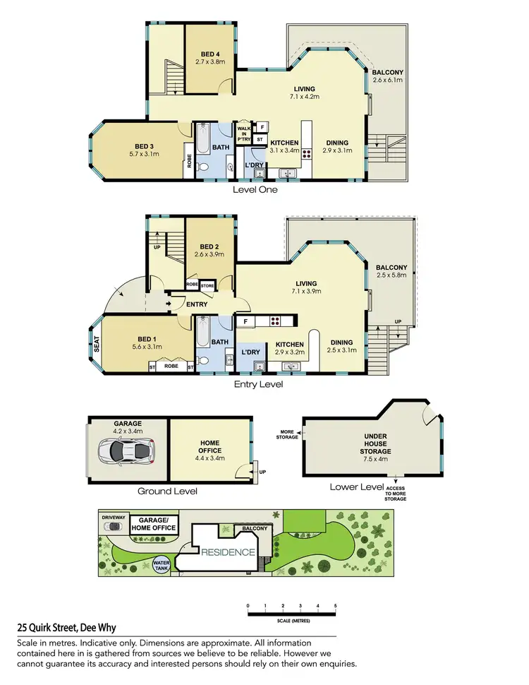 Floorplan of Homely house listing, 25 Quirk Street, Dee Why NSW 2099