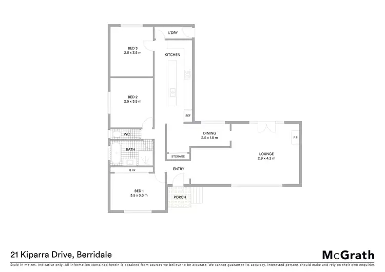 Floorplan of Homely house listing, 21 Kiparra Drive, Berridale NSW 2628