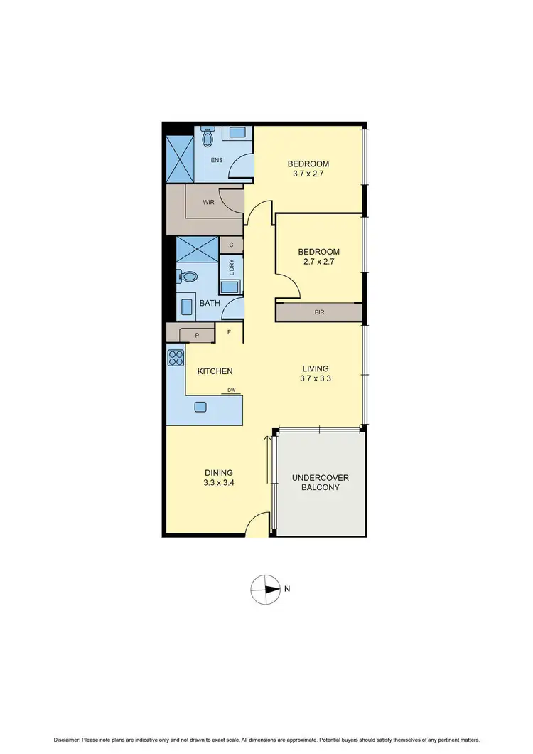 Floorplan of Homely apartment listing, 705/333 Ascot Vale Road, Moonee Ponds VIC 3039