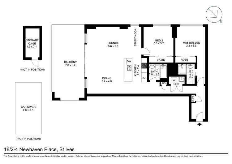 Floorplan of Homely apartment listing, 18/2-4 Newhaven Place, St Ives NSW 2075