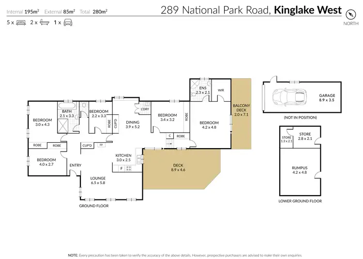 Floorplan of Homely house listing, 289 National Park Road, Kinglake West VIC 3757