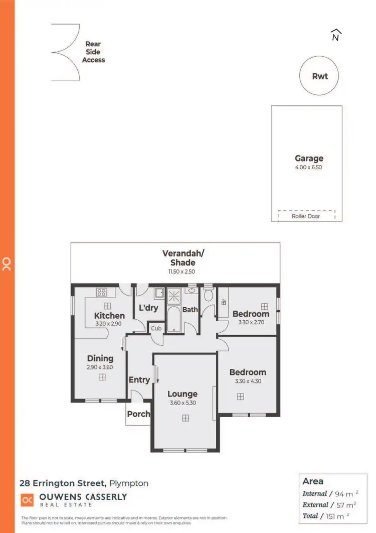 Floorplan of Homely house listing, 28 Errington Street, Plympton SA 5038