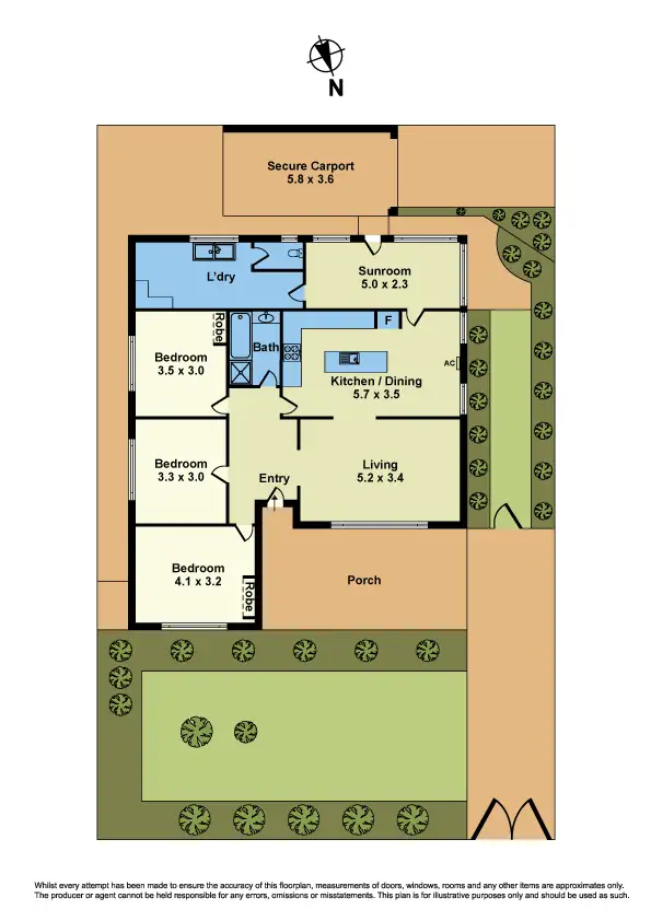 Floorplan of Homely house listing, 13 Davey Street, Sunshine West VIC 3020