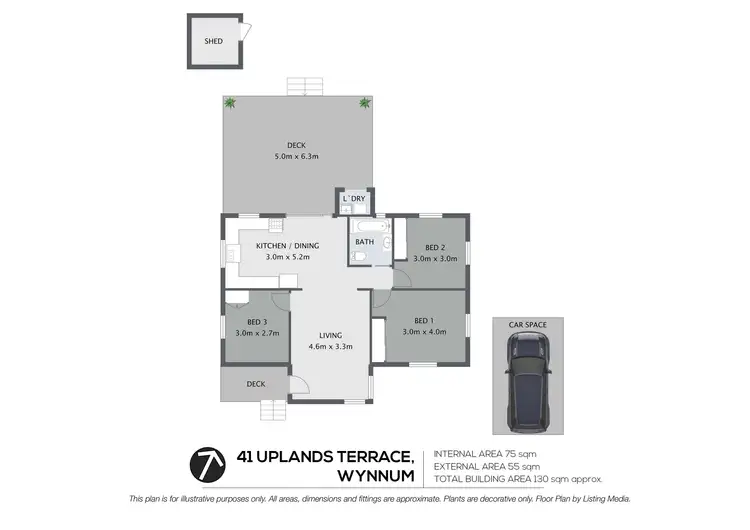 Floorplan of Homely house listing, 41 Uplands Terrace, Wynnum QLD 4178