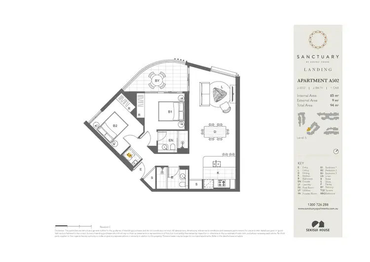 Floorplan of Homely apartment listing, 502/14 Hill Road, Wentworth Point NSW 2127